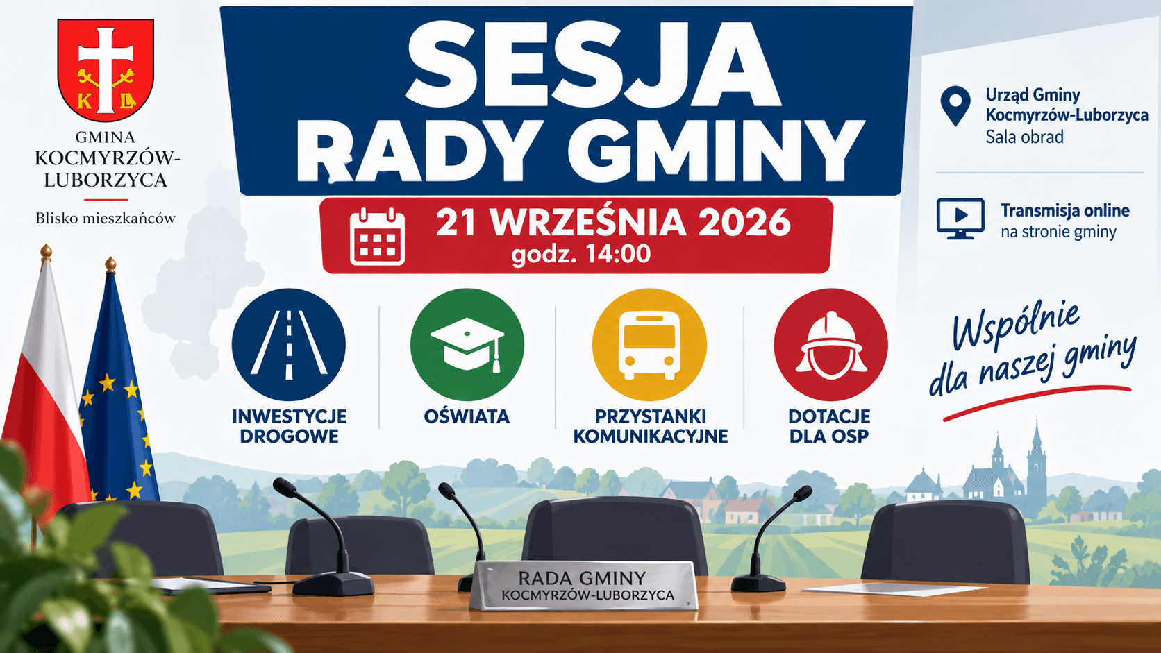 sesja rady gminy kocmyrzów